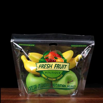 China Disposable Transparent Fruit Bag Customized 2 Jins Customized LOGO Thickened Medium Freshness Bag Food Grade Packaging Plastic Bag for sale