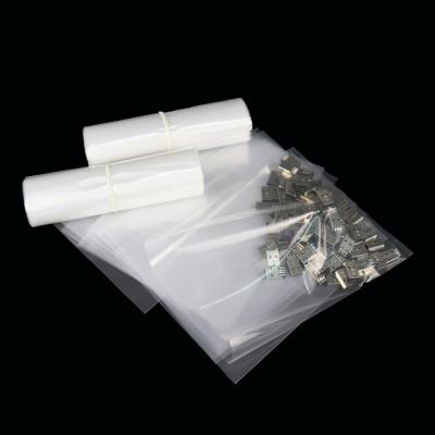 China BIODEGRADABLE PE Clear Poly Bag for Packaging and Storage, Flat Mouth, Low Density LDPE Plastics, 100-Pack for sale