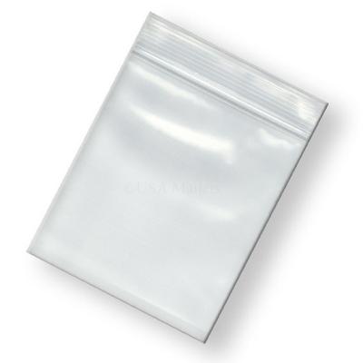 China Small Clear 8x5.5 Baggie Bags Zipper Baggies Packing Tiny Jewelery Poly Thick Resealable Mini Storage Bags for sale