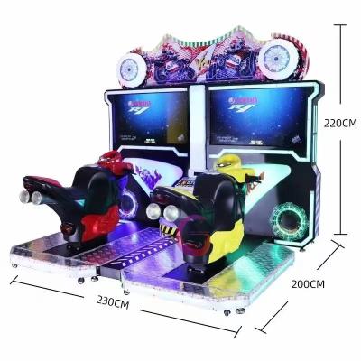 China 42 Inch Motorcycle Racing Arcade Machine Coin Operated Arcade Games 500W for sale