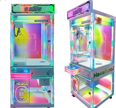 China Colorful 1 Players Plush Toy Claw Machine Claw Toy Vending Machine for sale