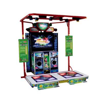 China Coin Operated Dance Revolution Arcade Machine 2 Players Pump It Up Arcade Cabinet for sale