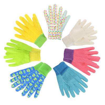 China Breathable Comfortable Breathable Kids Gloves Abrasion Resistance Stretchable Knit Wrist Cotton Hand Gloves for sale