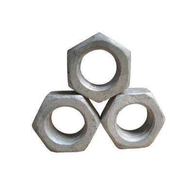 China DIN 934 Heavy Industry Grade 8 10 12 HDG Hot Dip Galvanized Hex Nuts for sale