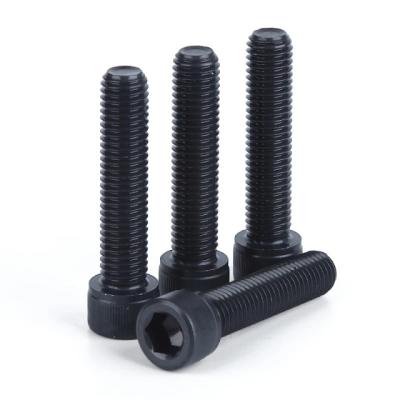 China Industry Machine DIN915 M6-M56 Hex Socket Bolts Fasteners Black High Strength Screws for sale