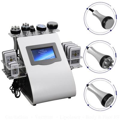 China Wrinkle Remover Cavitation Lipo Laser Slim Body Slimming Radio Frequency RF Body Shaping Face Lifting Beauty Machine for sale