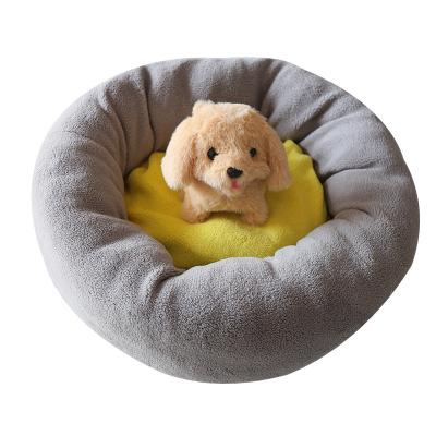 China Wholesale Breathable Cat And Dog Around Nest Sofa Small Pet Donut Bed Betten Washable Camas Peluda Para Gato Camita De Perro De Sleep for sale