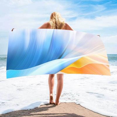 China Summer QUICK DRY sea playa mayoreo venta de toallas micro fiber beach towel customize microfiber towel manufacturer for sale