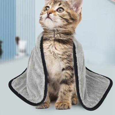 China 2022 Viable Fashion High Quality Microfiber Pet Towel For Dogs Cat Puppy Dog Dry Towel With Hand Pockets for sale