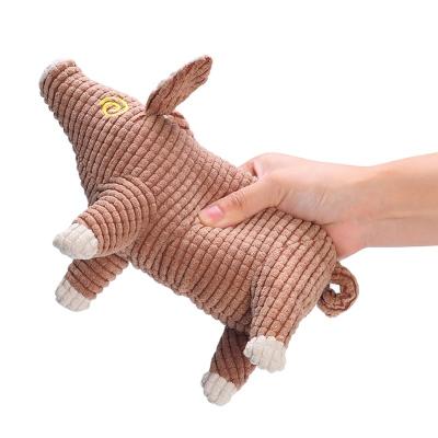 China Playing Dog Plays Dog Toy Best Interactive Toy Pets Squeaky Plush Pig Shape Pet Factory Directly Sales for sale