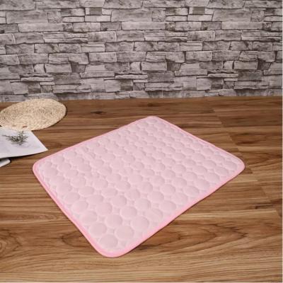 China Wholesale Price Dog Ice Silk Mat Pet Sleep Cooling Pad Washable Summer Ice Cooling Pad For Dog Cats for sale