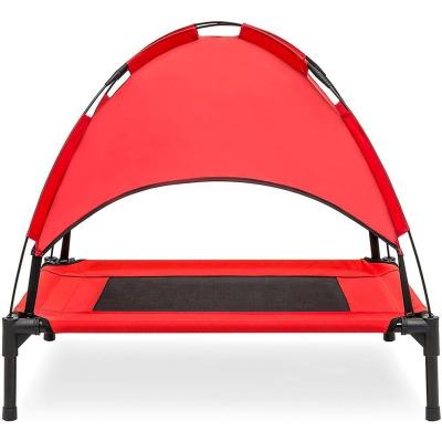 China Portable Outdoor Cooling Cooling Dog Cradle Summer Camp Pet Bed Tent High Bed for Cat and Dog for sale