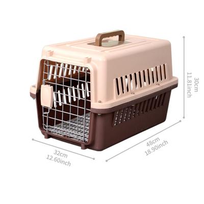 China Portable Carriers Cages Stored Durable Pet Cages Outdoor Travel Cat Transport Box Cat Carriers Rooms Cages for sale