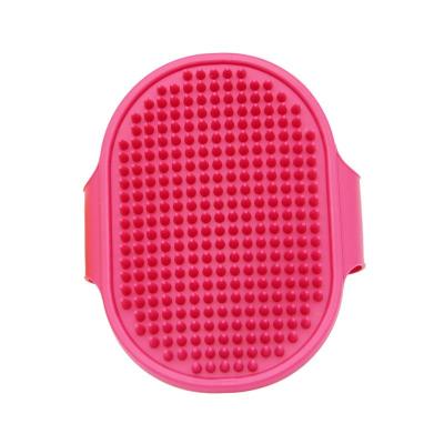 China Sustainable Customization Pet Hair Comb For Dogs And Cats TPR Soft Hair Brush for sale