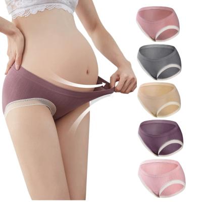 China Pregnant Large Size Seamless Maternity Antibacterial Wholesale Cotton Stockings Lace Underwear Maternity Panties for sale