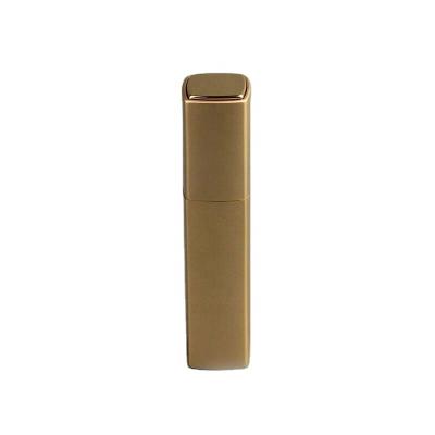 China Portable Personal Care Square 8ml Lipstick Tube Designs Gold Aluminum Twist Up Perfume Spray Atomizer Bottle for sale