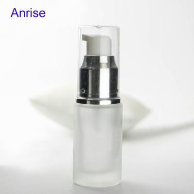 China Wholesale 30ml Personal Care Frosted Empty Glass Spray Bottle Diffuser Skin Care Serum Lotion Pump Bottle With Silver Treatment Pump And Lids for sale