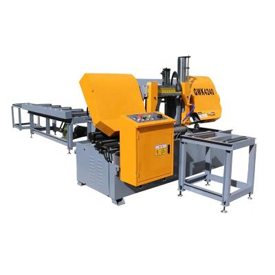 China Building material shops horizontal double column steel bar rebar pipe band sawing machine factory price for sale