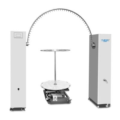 China Durable IPX3 IPX4 R600 mm Swing Nozzle Rainfall Test Machine with Flow Sensor for sale