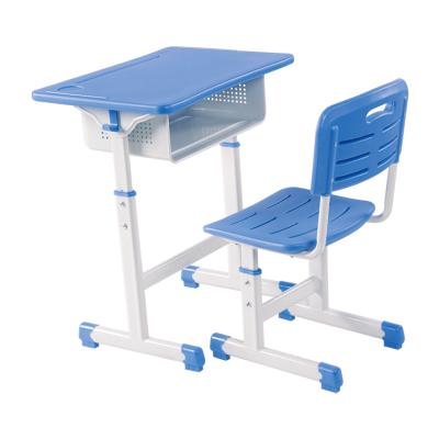 China School Sets Simple Design Plastic Furniture Cheap Adjustable Height Old School Kids Student Desk And Chair for sale