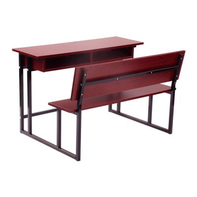 China Double Modern School Wooden Cheap Classroom Kids Student Study Desk And Chair Set for sale