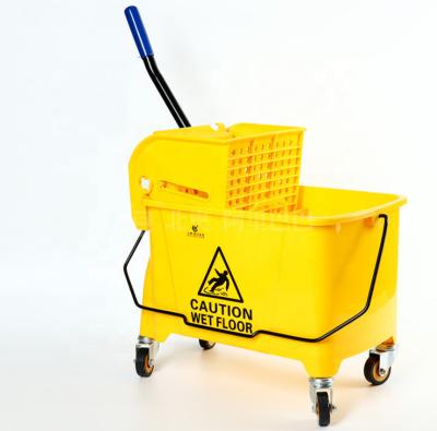 China BEAO UP-060 Sustainable Industrial Mop Bucket Wringer Trolley For Floor Cart Cleaning Wringer Cart 20L for sale