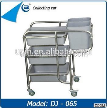 China Sourcing Tools Equipment Stainless Steel Food Waste Collecting Hand Trolley, UP-065 for sale