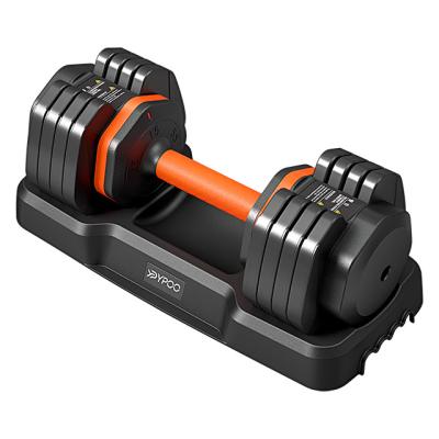 China Durable YPOO Gym Power Gym Training Equipment Free Weight Dumbbell Steel Adjustable Dumbbells for sale