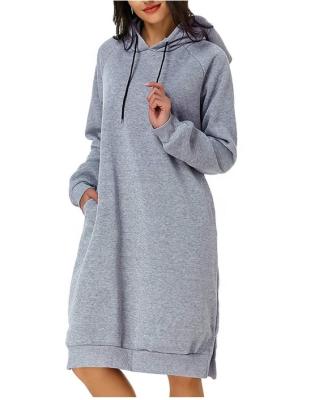 China 100% Anti-Wrinkle Hoody Hoodie Along Streetwear Custom Cheap Casual Women Cotton Dress Sweatshirt for sale