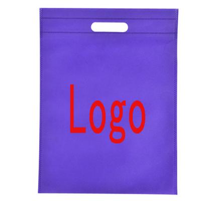 China Eco Friendly Non Woven Bag Handled Die Cut Bags For Shopping Standard Size 25*30cm for sale