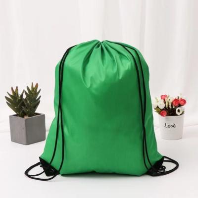 China Cheap Wholesale Polyester Rope Handle Polyester Drawstring Bag 34*42cm Waterproof Running Available Box Set Logo for sale