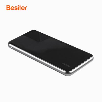 China 2021 classic Trending Product Mini li-ion polymer battery black 5000Mah portable Power bank thin for apple iphone for sale