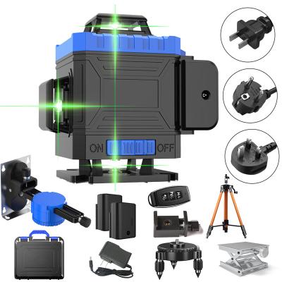 China Tile Tools Spirit Grade Self Rotary Cross Line Leveling Laser Level 4d Green Self-Leveling Rotary Lines 360 35*29*13cm 35*29*13cm for sale