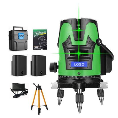 China 3 Lines Tripod Universal Outdoor Laser Level Rotary Laser Level With Tripod Laser Spirit Level Scale Green 30*20*15cm for sale