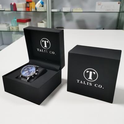 China Wholesale Leather Ready To Ship Stock Display Case Storage Watch Packaging Watch Box With Custom Logo for sale