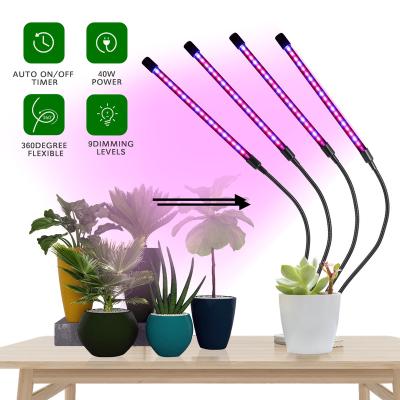 China Seed Seed Growing Indoor Flexible 360 ​​Degree 3 Modes Dimmable Full Spectrum Lamp Plant Led Grow Lights For Greenhouses Flowers for sale