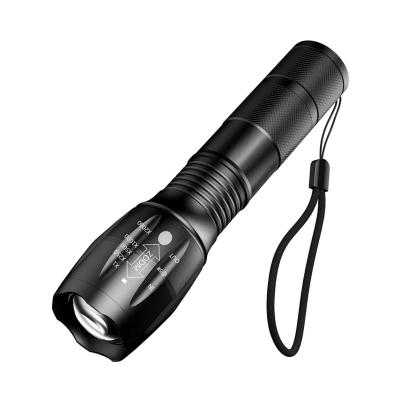 China Convenient Hand LED Torch 1000 Lumen XML T6 LED Outdoor Waterproof Military Tactical Self Defensive Camping Flashlight Zoomable for sale