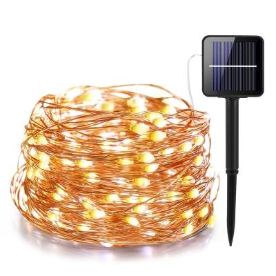 China Theme Park Christmas Decoration Lights 10m 100 LED String Light110V/220V Wedding Rope Lights for sale