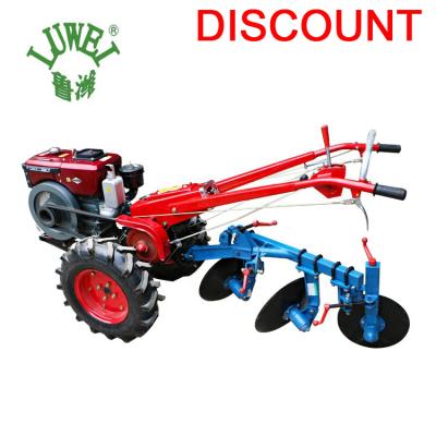 China LUC 2WD series 8hp farm tractor at china 22hp 2 wheel diesel handheld walking tractor price with many implements for sale