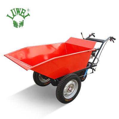 China Agricultural& LUKE Small Size China Construction Machinery 600KG Industrial&Industrial Self Build Gasoline Mini Loading Unloader (Power Wheel Wheelbarrow) for sale