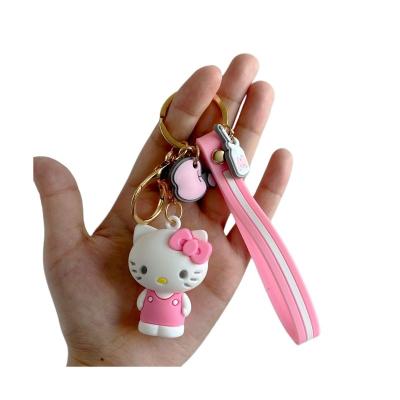 China Customized Soft Key Pendant Kind Jade Guigou Key Chain Kuromi Unicorn Doll Pendant Bag Cute Cartoon PVC Glue Silicone for sale