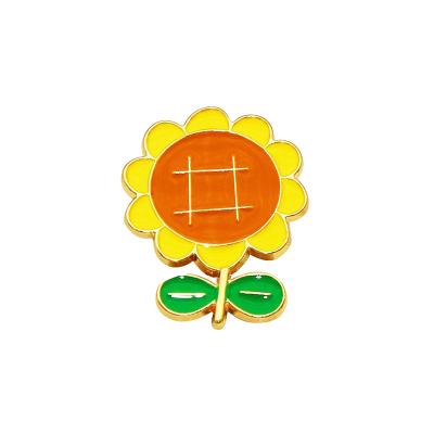 China Cool Custom Gold Plated Flower Soft Enamel Lapel Pin Metal Brooches Pin For Men From China Factory Manufacturers and Women for sale