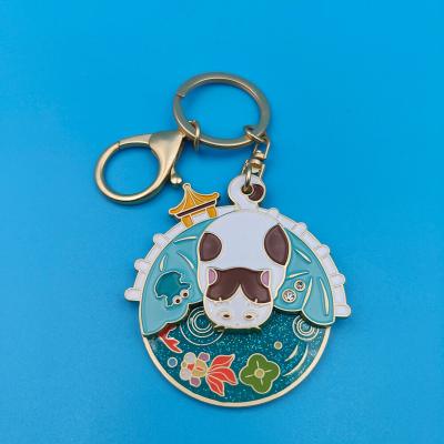 China High Quality Custom Zinc Alloy Metal Keychains Soft Enamel Keychain Custom Key Chain Maker Metal Turning Keychains for sale