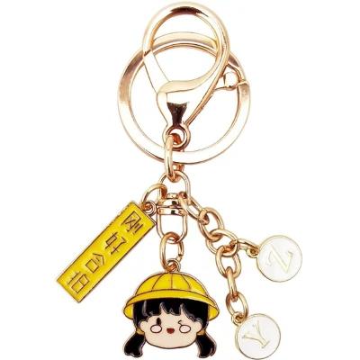 China Metal Customized Metal Cartoon LOGO Advertising Key Chain Pendant Creative Gift for sale