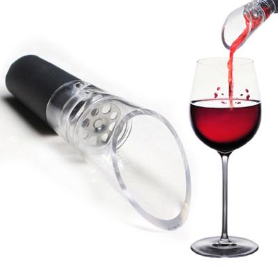 China Viable Red Wine Air Aerator Bottle Stopper Decanter Pourer Aeration Pour Spout Bottle Stoppers Wine Aerator for sale