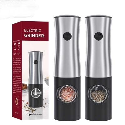 China Hot Sale Viable Grinder Rechargeable Electric USB Bottle Shake Salt Spice Adjustable Pepper Grinder Grinding Plastic Pepper Grinder for sale