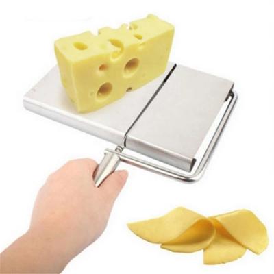 China Stocked Stainless Steel Cheese Slicer Replacement Cutting Butter Wire Cheese Butter Cutter Tool Semi Hard Cheese for sale