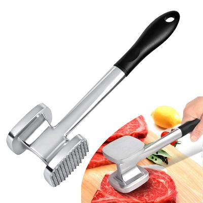 China Meat Hammer Pork Chop Steak Hammer Flesh Tender Viable Meat Loose Hammer Portable Aluminum Alloy Meat Tenderizer Needle for sale