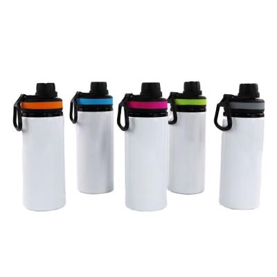 China Sustainable Aluminum Kettle Water Bottle Sublimation Blank Logo Printing Advertising Thermal Vacuum Insulated Water Bottle for sale