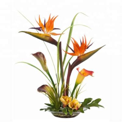 China Marry the palm leaves tropical touch bird of artificial paradise real for sale